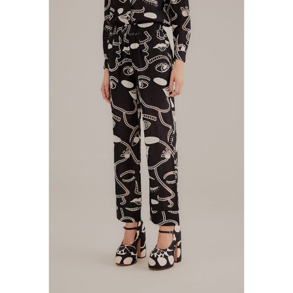 Farm Rio Pants Richelieu Faces - Picture 1 of 12